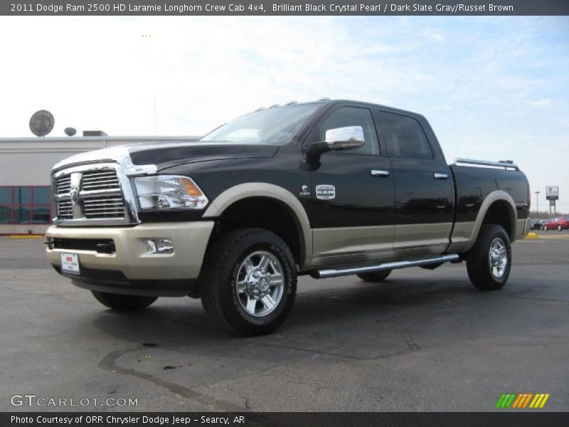 Front 3/4 View of 2011 Ram 2500 HD Laramie Longhorn Crew Cab 4x4