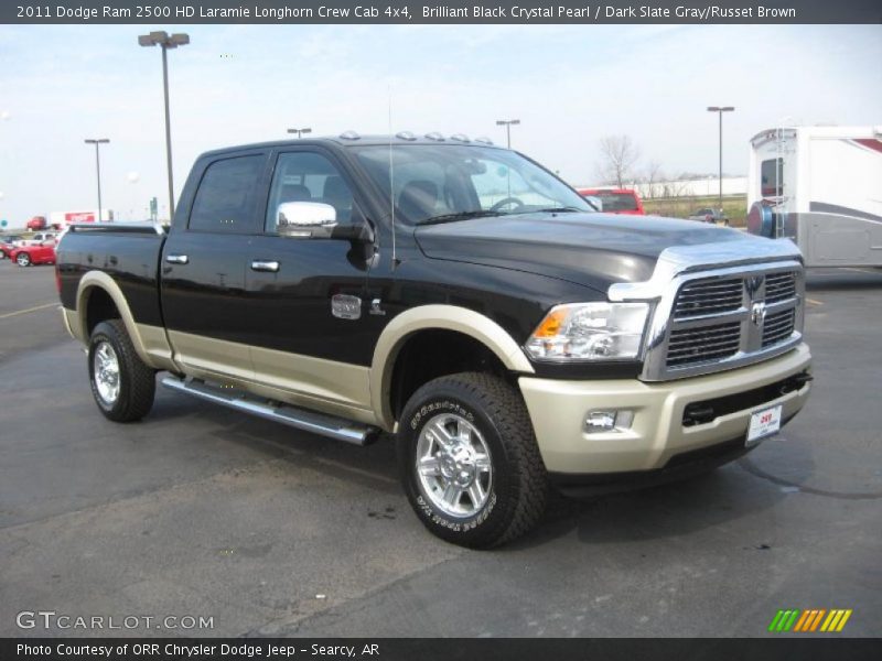 Front 3/4 View of 2011 Ram 2500 HD Laramie Longhorn Crew Cab 4x4