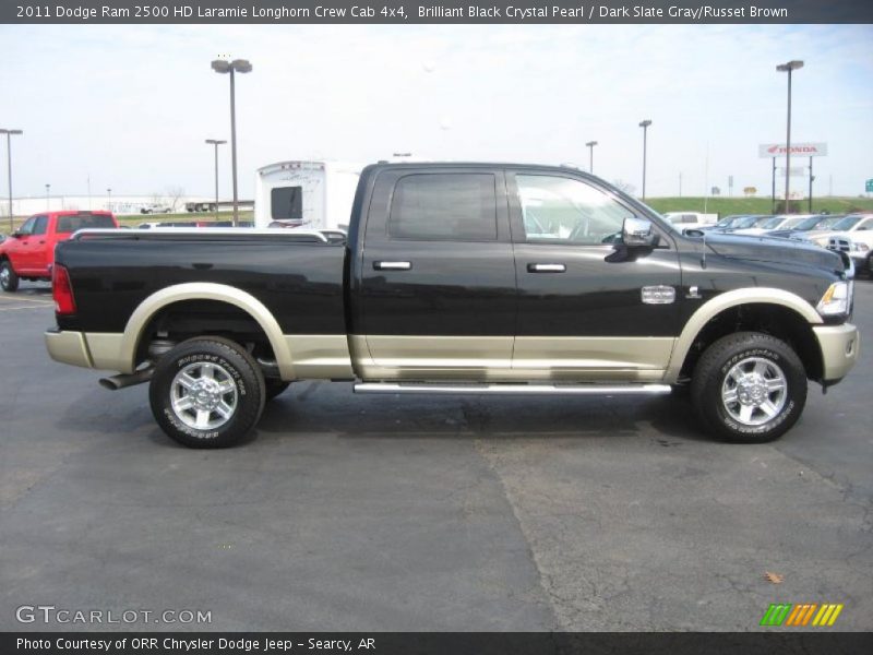  2011 Ram 2500 HD Laramie Longhorn Crew Cab 4x4 Brilliant Black Crystal Pearl