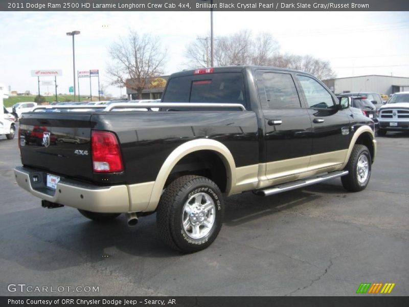  2011 Ram 2500 HD Laramie Longhorn Crew Cab 4x4 Brilliant Black Crystal Pearl