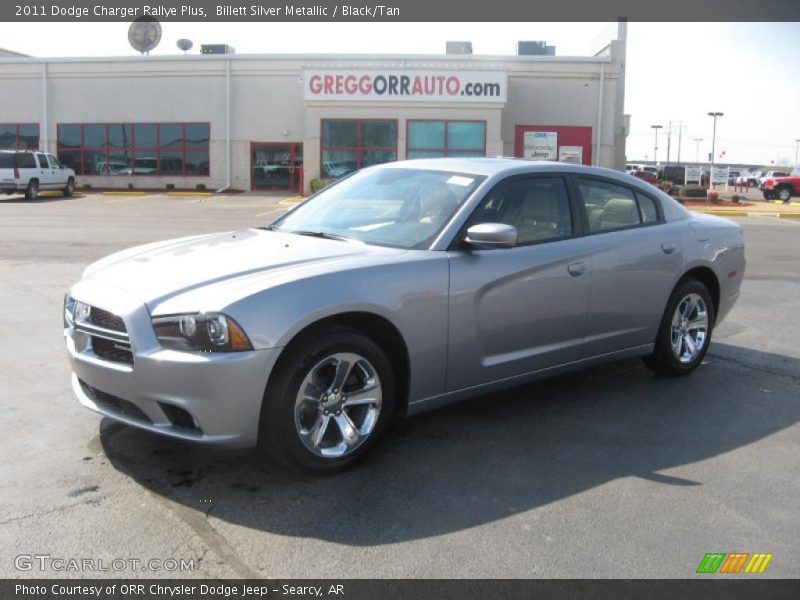 Billett Silver Metallic / Black/Tan 2011 Dodge Charger Rallye Plus