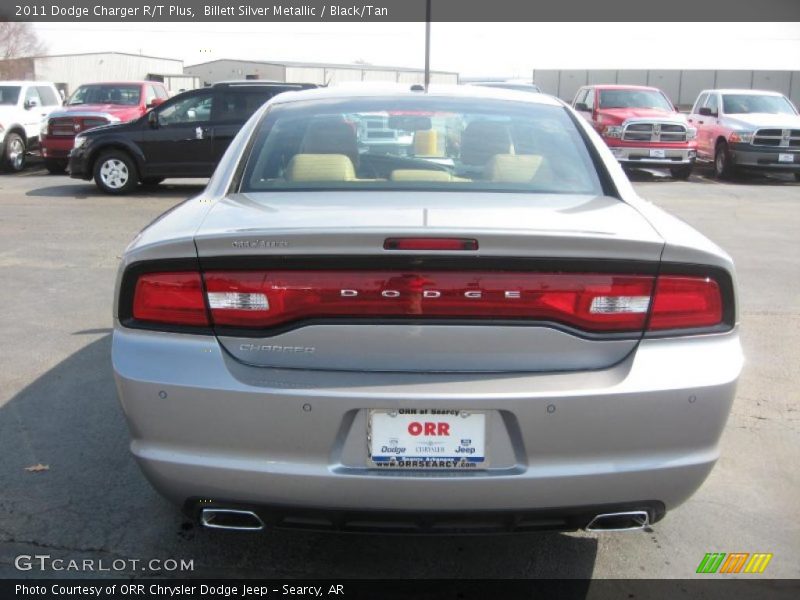 Billett Silver Metallic / Black/Tan 2011 Dodge Charger R/T Plus