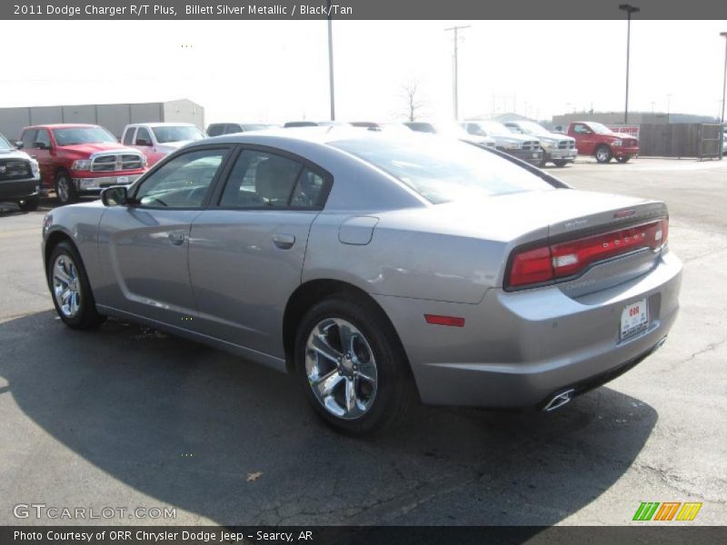 Billett Silver Metallic / Black/Tan 2011 Dodge Charger R/T Plus