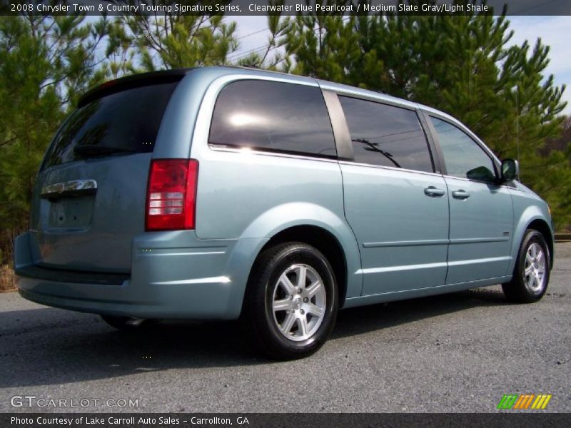 Clearwater Blue Pearlcoat / Medium Slate Gray/Light Shale 2008 Chrysler Town & Country Touring Signature Series