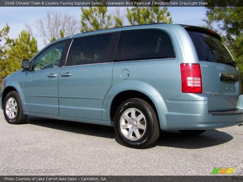 Clearwater Blue Pearlcoat / Medium Slate Gray/Light Shale 2008 Chrysler Town & Country Touring Signature Series