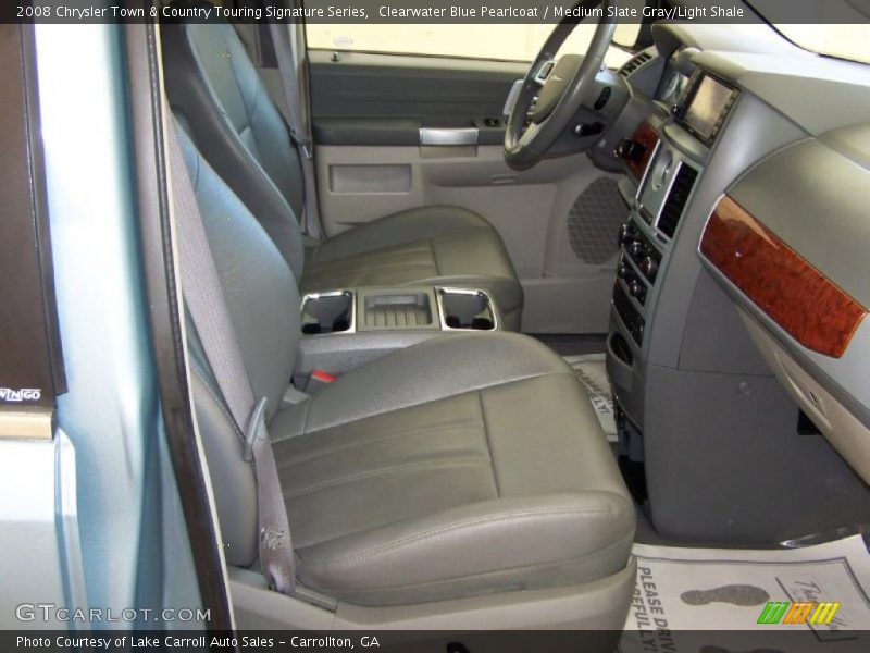 Clearwater Blue Pearlcoat / Medium Slate Gray/Light Shale 2008 Chrysler Town & Country Touring Signature Series