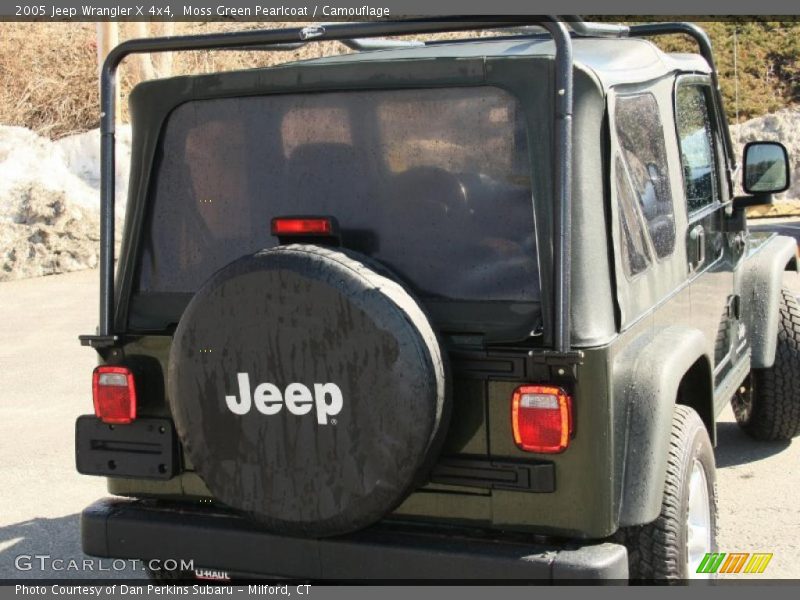 Moss Green Pearlcoat / Camouflage 2005 Jeep Wrangler X 4x4