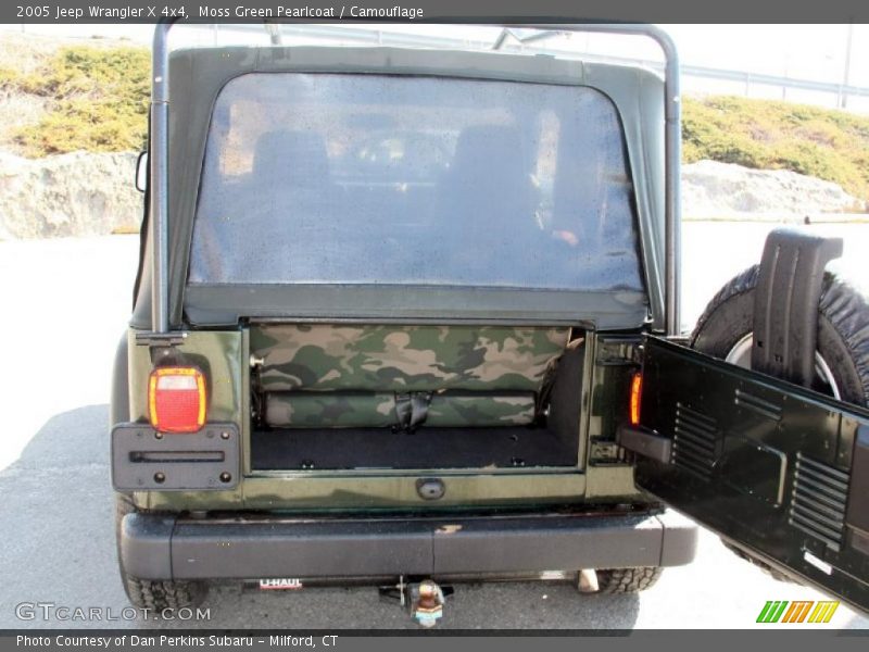 Moss Green Pearlcoat / Camouflage 2005 Jeep Wrangler X 4x4