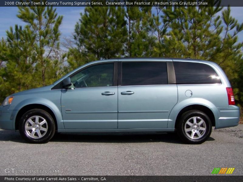 Clearwater Blue Pearlcoat / Medium Slate Gray/Light Shale 2008 Chrysler Town & Country Touring Signature Series