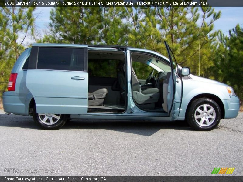 Clearwater Blue Pearlcoat / Medium Slate Gray/Light Shale 2008 Chrysler Town & Country Touring Signature Series