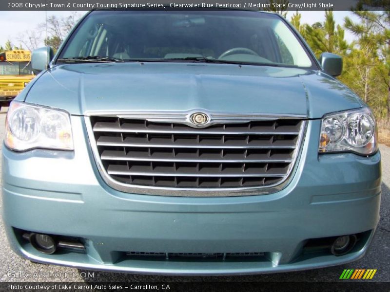Clearwater Blue Pearlcoat / Medium Slate Gray/Light Shale 2008 Chrysler Town & Country Touring Signature Series