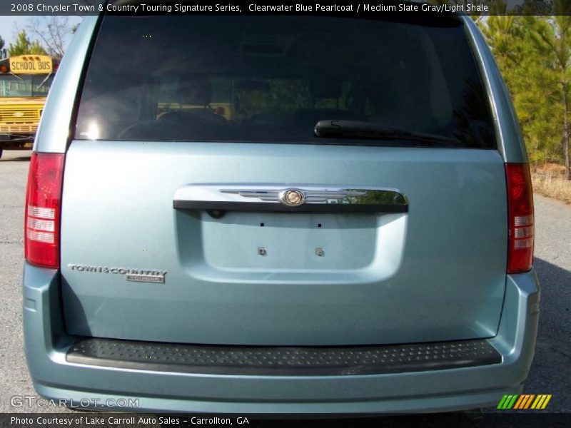Clearwater Blue Pearlcoat / Medium Slate Gray/Light Shale 2008 Chrysler Town & Country Touring Signature Series
