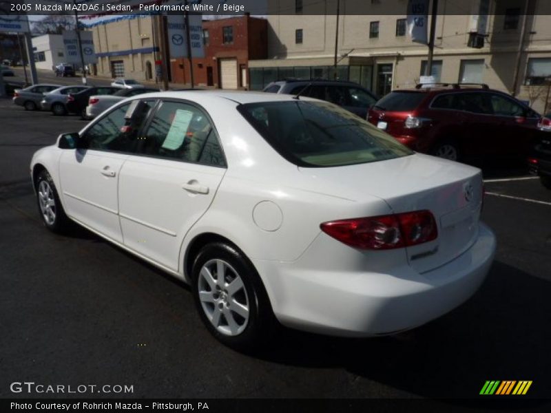 Performance White / Beige 2005 Mazda MAZDA6 i Sedan
