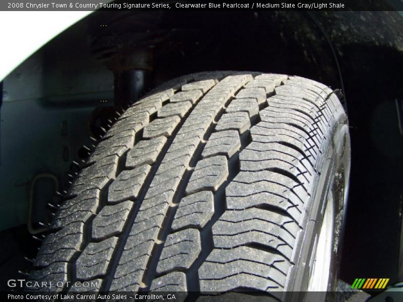 Clearwater Blue Pearlcoat / Medium Slate Gray/Light Shale 2008 Chrysler Town & Country Touring Signature Series
