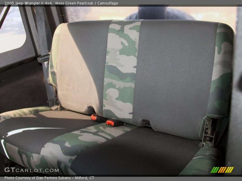 Moss Green Pearlcoat / Camouflage 2005 Jeep Wrangler X 4x4