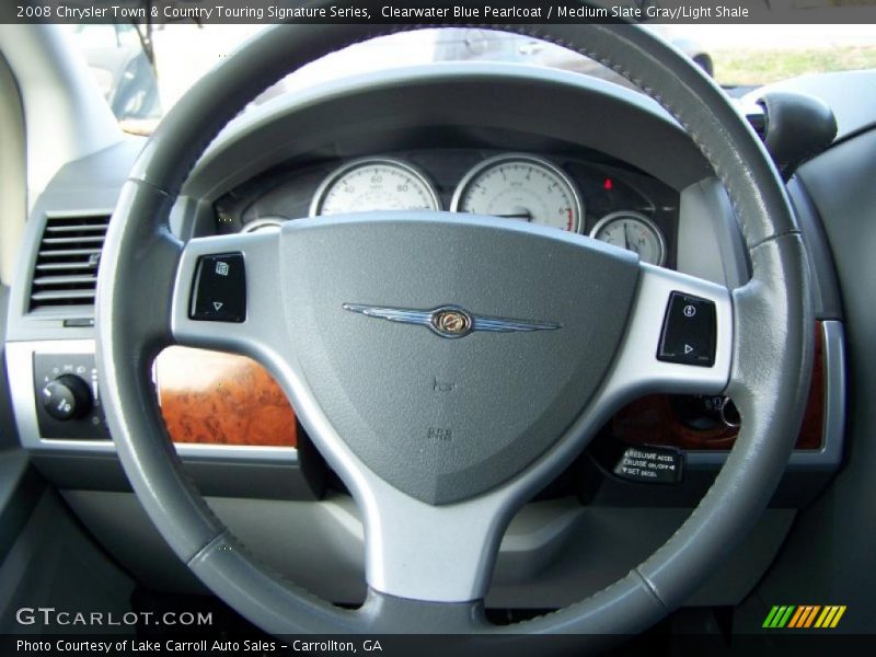 Clearwater Blue Pearlcoat / Medium Slate Gray/Light Shale 2008 Chrysler Town & Country Touring Signature Series