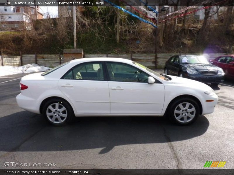 Performance White / Beige 2005 Mazda MAZDA6 i Sedan
