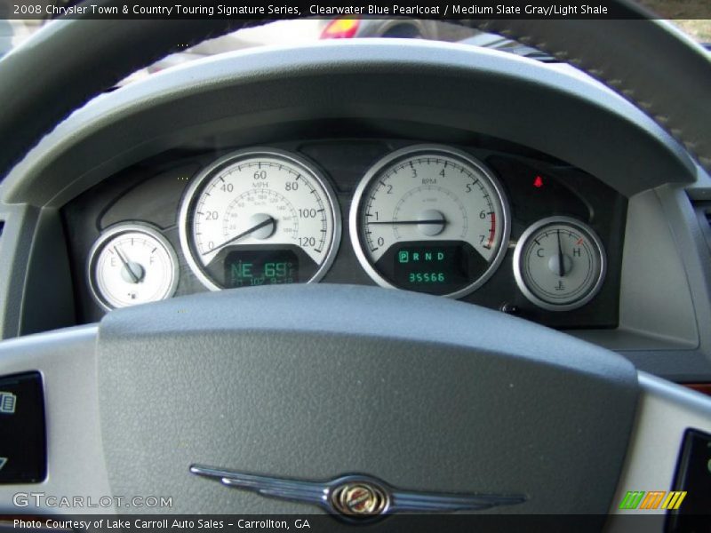 Clearwater Blue Pearlcoat / Medium Slate Gray/Light Shale 2008 Chrysler Town & Country Touring Signature Series