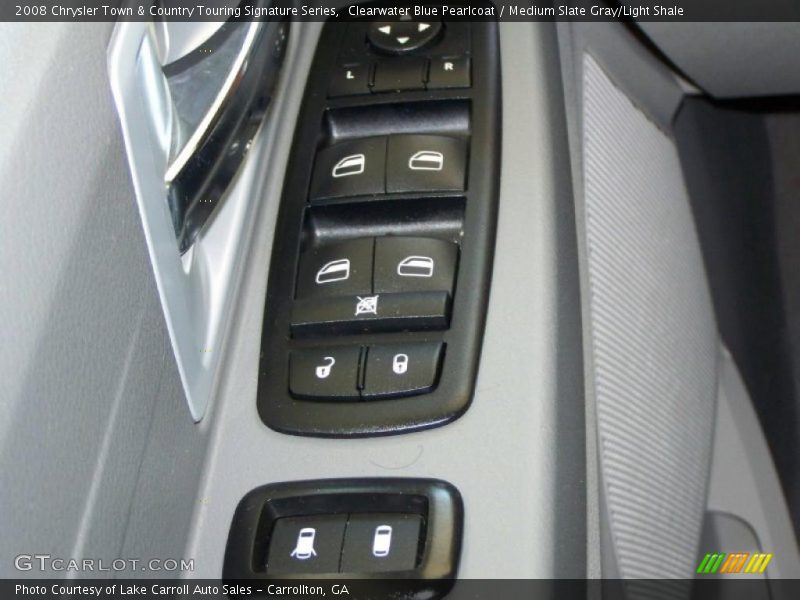 Clearwater Blue Pearlcoat / Medium Slate Gray/Light Shale 2008 Chrysler Town & Country Touring Signature Series