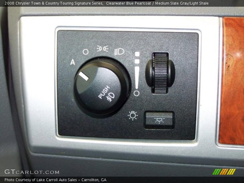 Clearwater Blue Pearlcoat / Medium Slate Gray/Light Shale 2008 Chrysler Town & Country Touring Signature Series