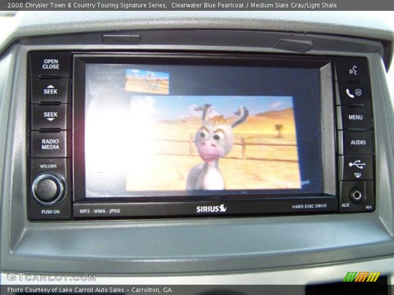 Clearwater Blue Pearlcoat / Medium Slate Gray/Light Shale 2008 Chrysler Town & Country Touring Signature Series