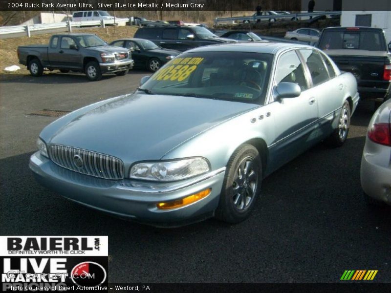 Silver Blue Ice Metallic / Medium Gray 2004 Buick Park Avenue Ultra