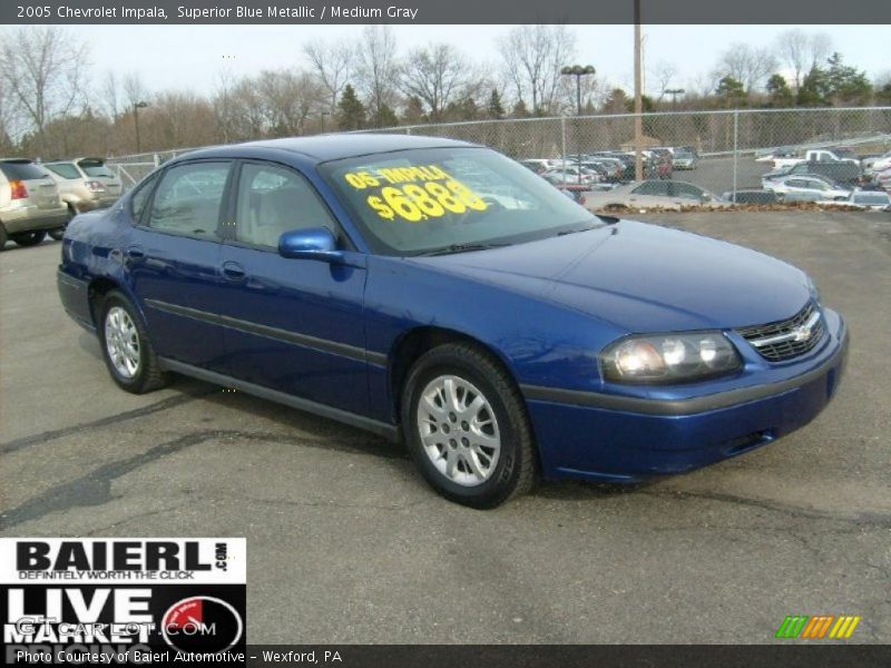 Superior Blue Metallic / Medium Gray 2005 Chevrolet Impala