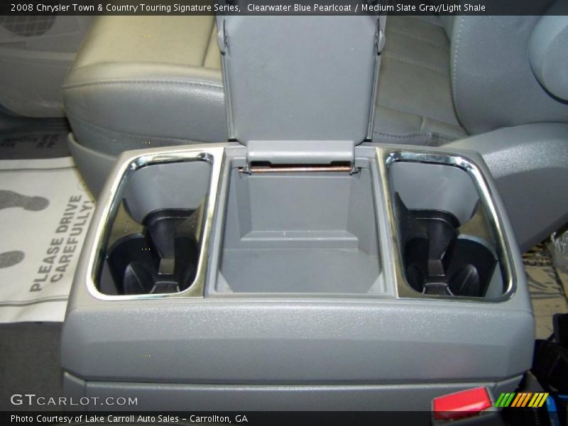 Clearwater Blue Pearlcoat / Medium Slate Gray/Light Shale 2008 Chrysler Town & Country Touring Signature Series
