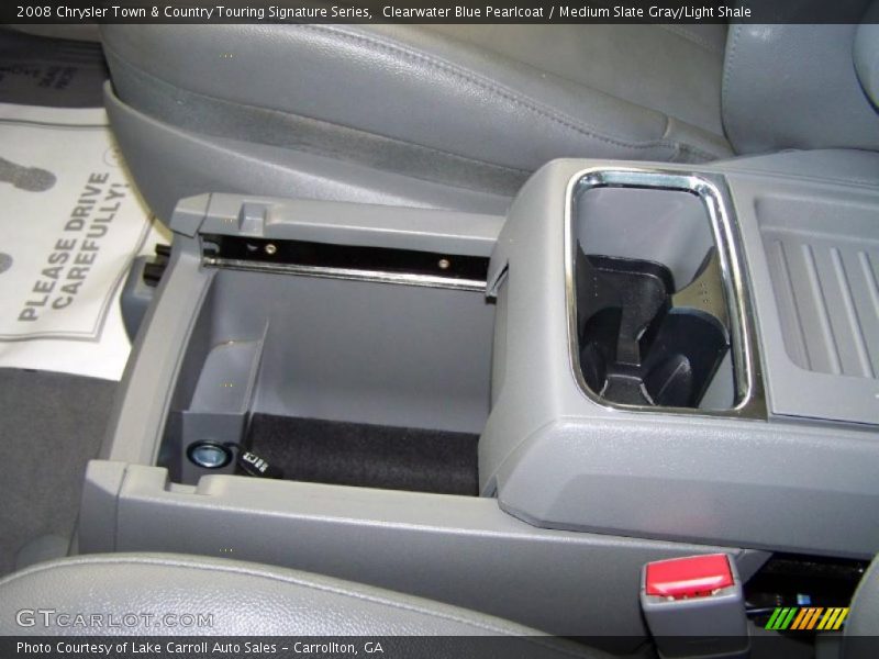 Clearwater Blue Pearlcoat / Medium Slate Gray/Light Shale 2008 Chrysler Town & Country Touring Signature Series