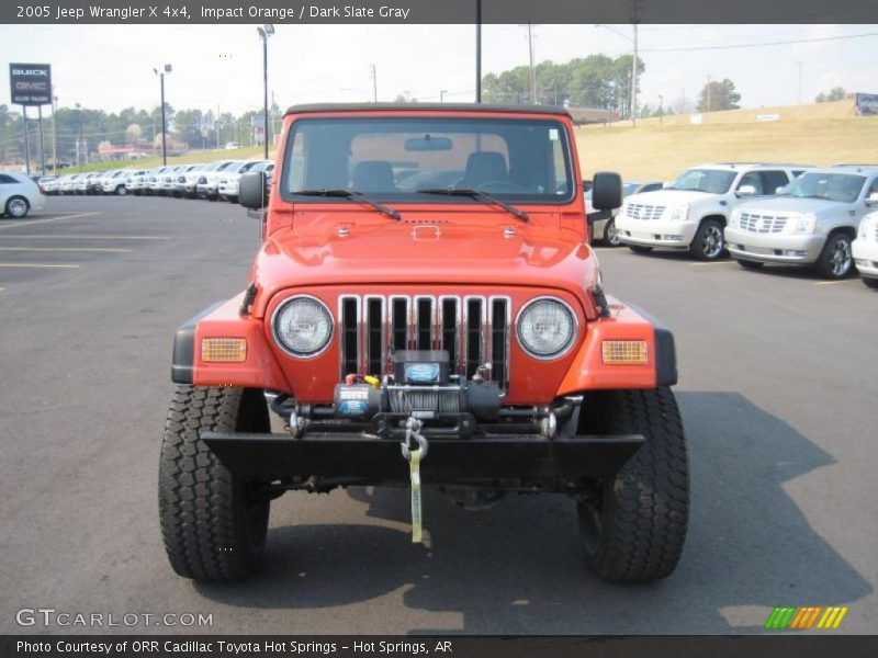 Impact Orange / Dark Slate Gray 2005 Jeep Wrangler X 4x4