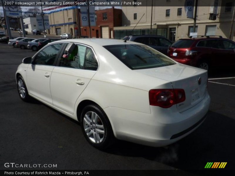 Campanella White / Pure Beige 2007 Volkswagen Jetta Wolfsburg Edition Sedan