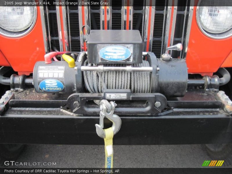 Impact Orange / Dark Slate Gray 2005 Jeep Wrangler X 4x4