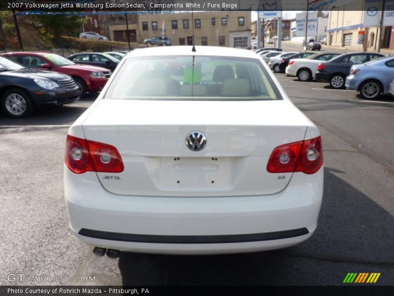 Campanella White / Pure Beige 2007 Volkswagen Jetta Wolfsburg Edition Sedan