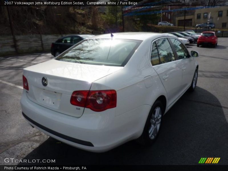 Campanella White / Pure Beige 2007 Volkswagen Jetta Wolfsburg Edition Sedan