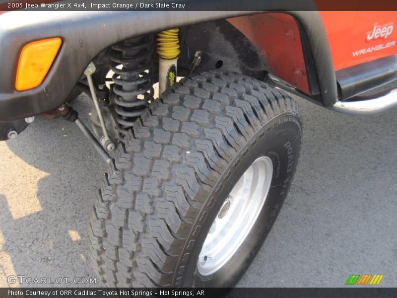 Impact Orange / Dark Slate Gray 2005 Jeep Wrangler X 4x4