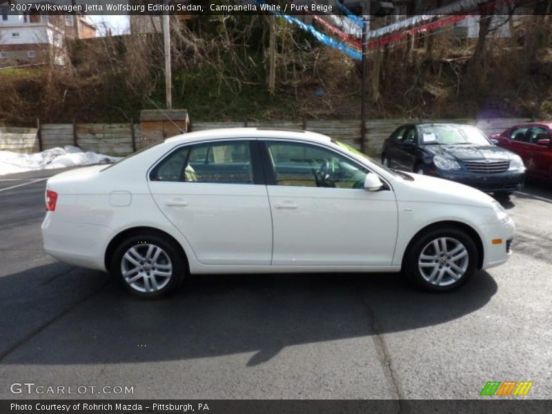 Campanella White / Pure Beige 2007 Volkswagen Jetta Wolfsburg Edition Sedan
