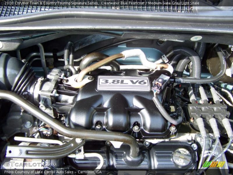 Clearwater Blue Pearlcoat / Medium Slate Gray/Light Shale 2008 Chrysler Town & Country Touring Signature Series