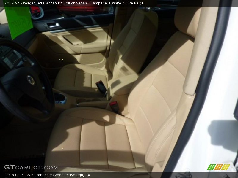 Campanella White / Pure Beige 2007 Volkswagen Jetta Wolfsburg Edition Sedan