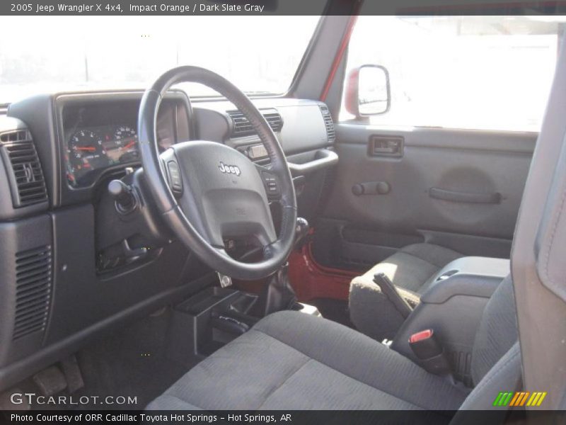 Impact Orange / Dark Slate Gray 2005 Jeep Wrangler X 4x4