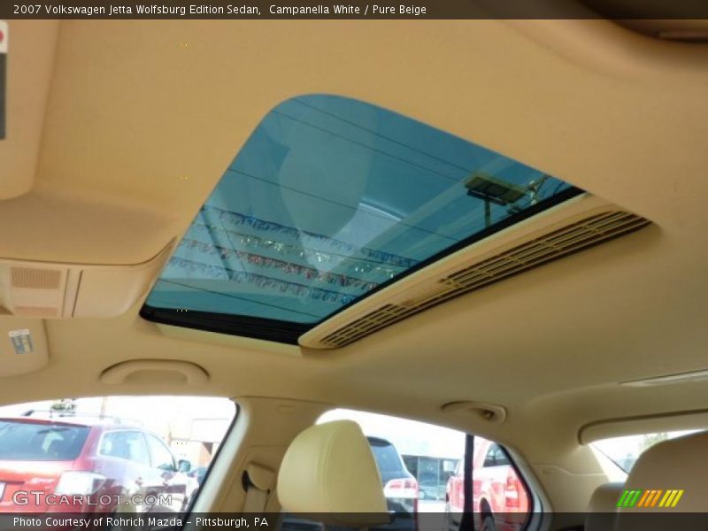 Campanella White / Pure Beige 2007 Volkswagen Jetta Wolfsburg Edition Sedan