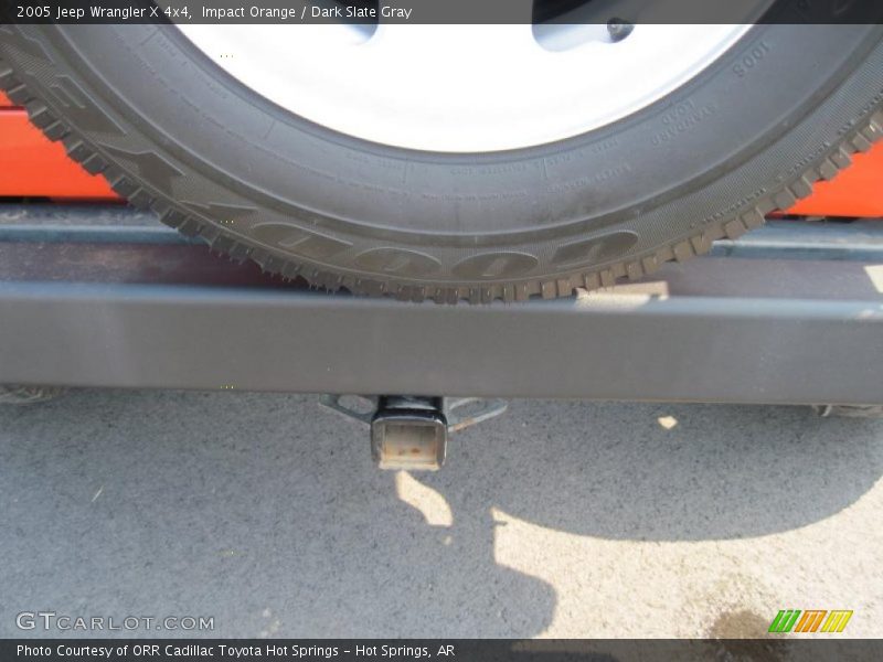 Impact Orange / Dark Slate Gray 2005 Jeep Wrangler X 4x4