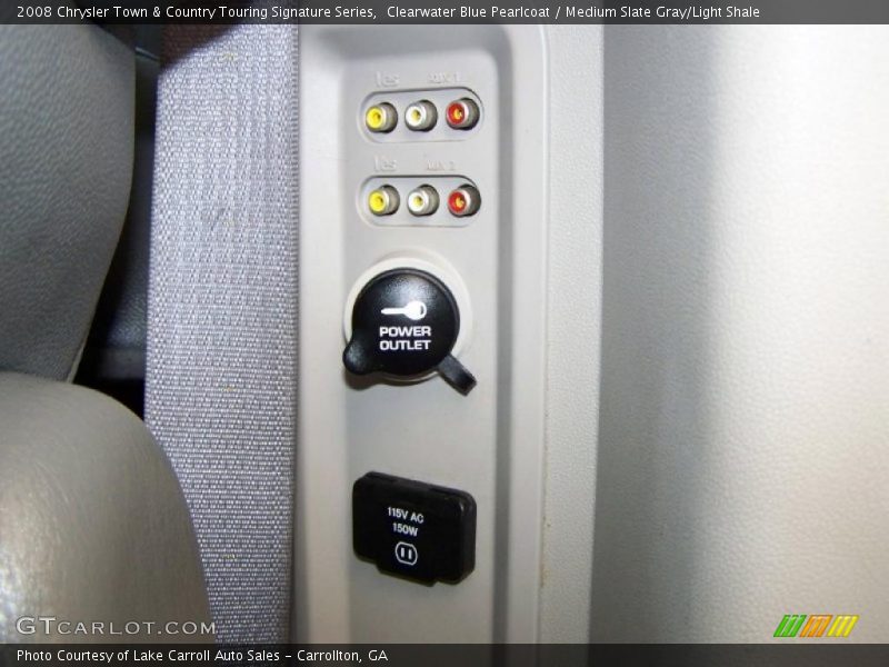 Clearwater Blue Pearlcoat / Medium Slate Gray/Light Shale 2008 Chrysler Town & Country Touring Signature Series