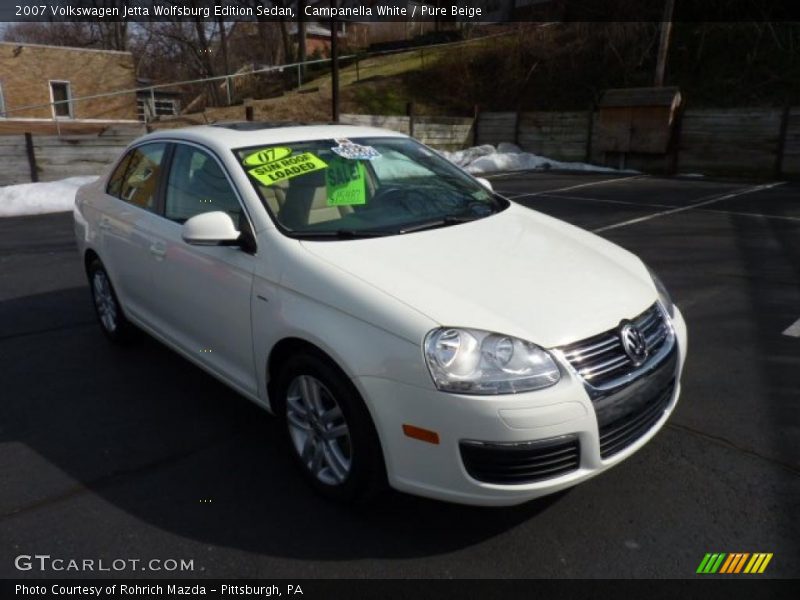 Campanella White / Pure Beige 2007 Volkswagen Jetta Wolfsburg Edition Sedan