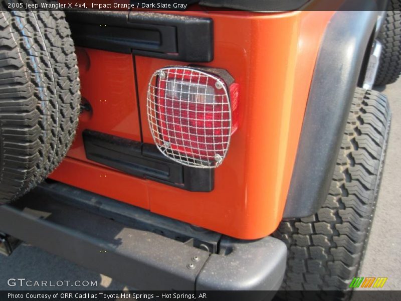 Impact Orange / Dark Slate Gray 2005 Jeep Wrangler X 4x4