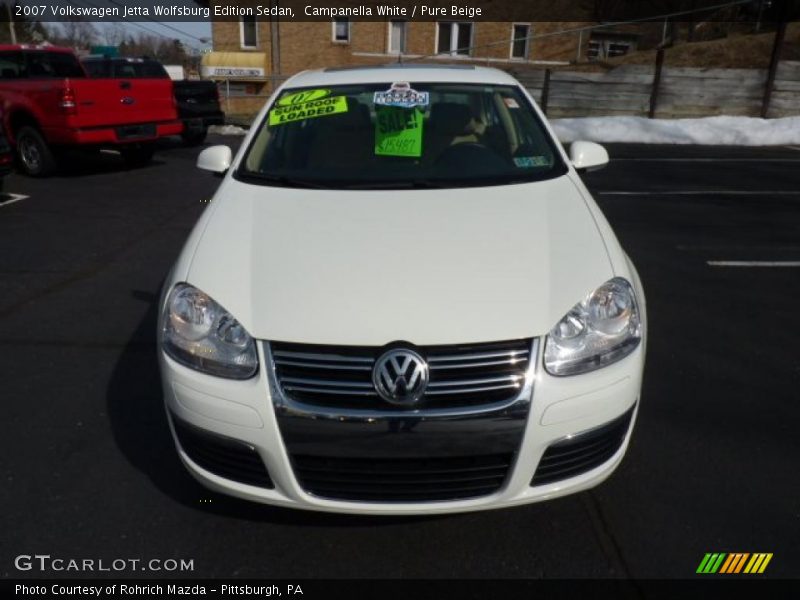 Campanella White / Pure Beige 2007 Volkswagen Jetta Wolfsburg Edition Sedan