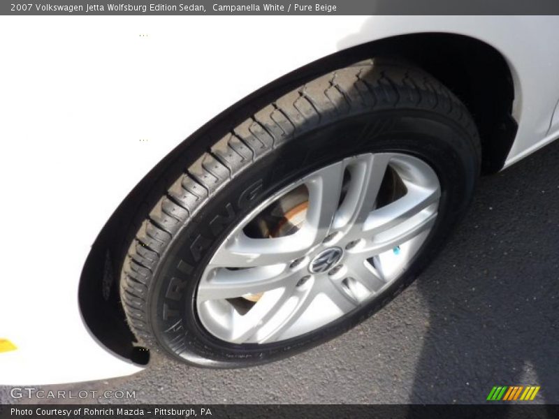 Campanella White / Pure Beige 2007 Volkswagen Jetta Wolfsburg Edition Sedan