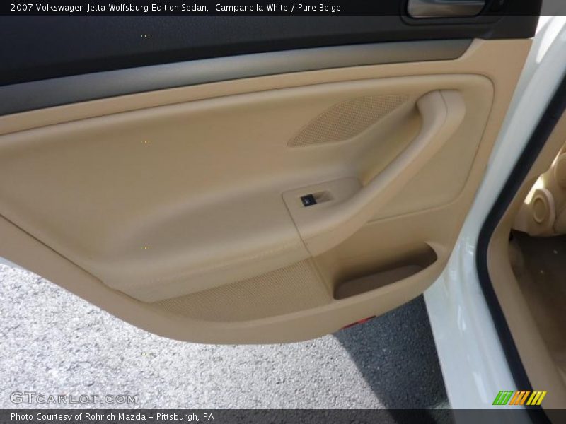Campanella White / Pure Beige 2007 Volkswagen Jetta Wolfsburg Edition Sedan