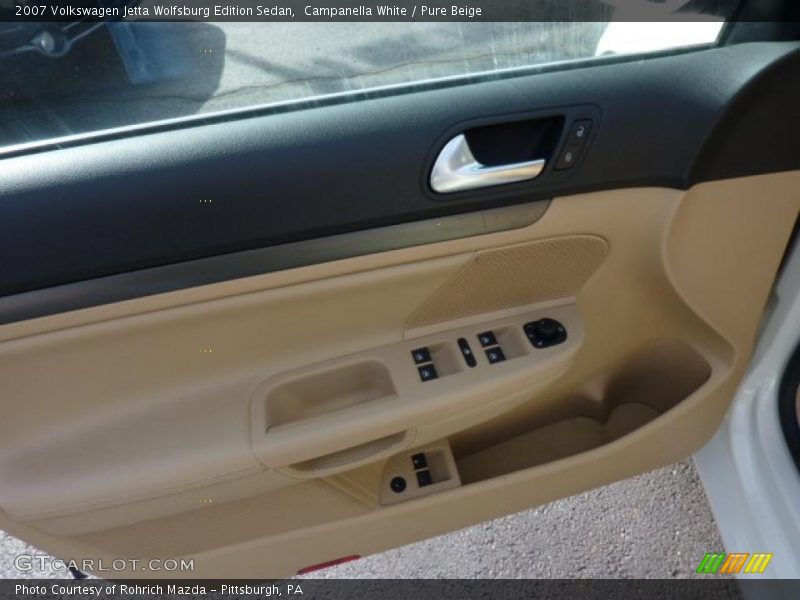 Campanella White / Pure Beige 2007 Volkswagen Jetta Wolfsburg Edition Sedan