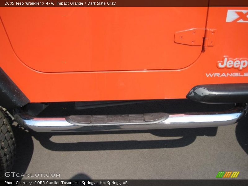 Impact Orange / Dark Slate Gray 2005 Jeep Wrangler X 4x4