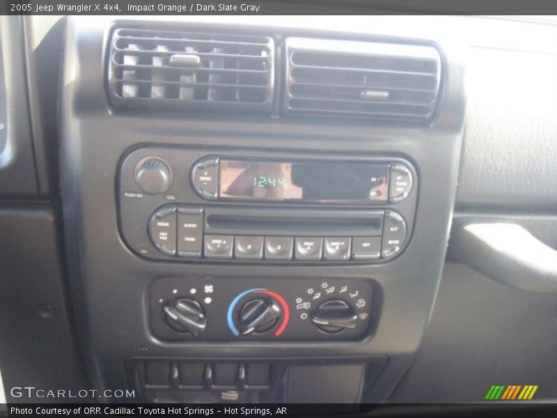 Impact Orange / Dark Slate Gray 2005 Jeep Wrangler X 4x4